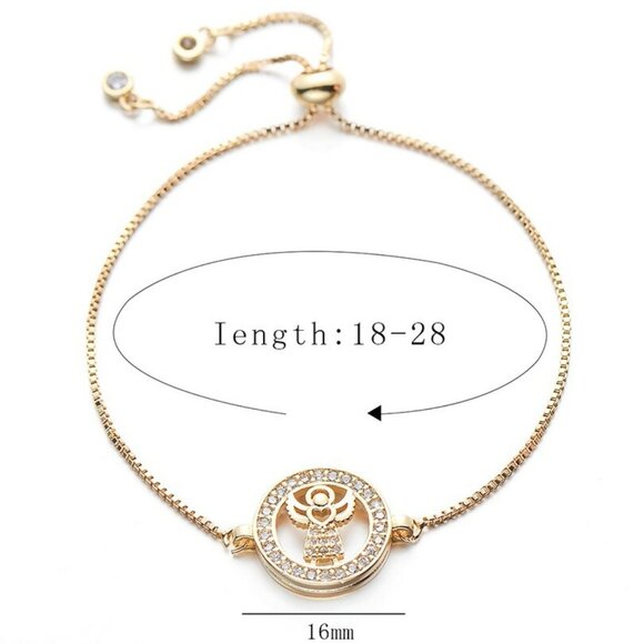 Guardian Angel Cubic Zirconia Silver Bracelet - Picture 4 of 4